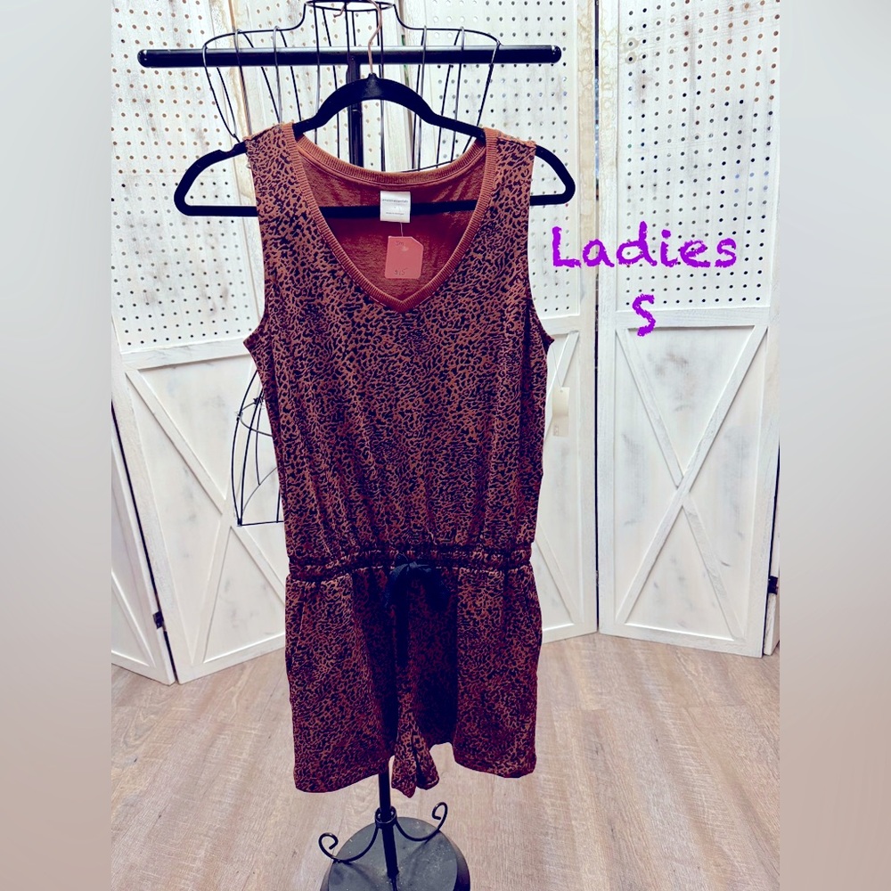 NWT leopard romper Size S
